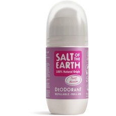 Salt Of the Earth Deodorant Roll On by Salt of the Earth, Peony Blossom - Refillable, Vegan, Long Lasting Protection, Leaping Bunny Approved, Made in the UK - 75ml