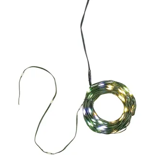 Weihnachtsbaum Lichterkette warmweiß bunt LED-Lichterkette außen und innen mit Timer