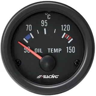 Simoni Racing OT/B Elektrische Öltemperaturanzeige Sensoren, Retro Lighted, White Face
