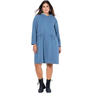 Ulla Popken Hoodiekleid mit Bindebänder