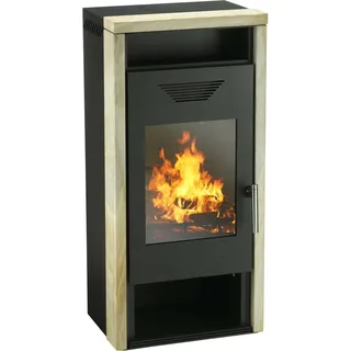 Wamsler LOGI-W Kaminofen Sandstein Schwarz 8 kW