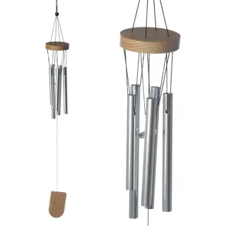 Puckator Hölzernes Windspiel mit Metallrohren 37cm