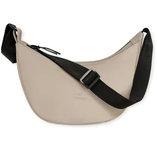 Johnny Urban Crossbody Bag Damen & Herren Beige - Rory - Half Moon Bag Design - Schultertasche im Halbmond Stil - Halbrunde Tasche mit verstellbarem Gurt - Wasserabweisend