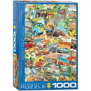 Vintage Classic Reise Werbung - 1000 Teile Puzzle im Format 68x48 cm