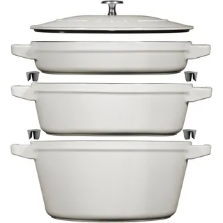 Staub Stackable Topf-Set 3-tlg. Kochtopf + Schmortopf + Deckel