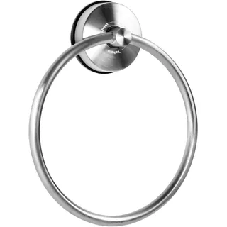 YOHOM Saugschraube Runder Handtuchring Befestigen ohne Bohren Edelstahl Rostfrei Handtuchhalter für Küchen & Badezimmer Aufbewahrung