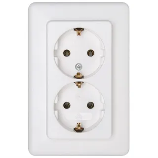 Kopp Schuko-Steckdose 2-fach Weiß