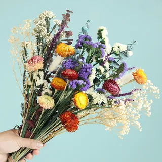 Dekoration aus echtem Eukalyptus, Packung mit 32 DIY-Trockenblumen, Trockenblumenstrauß zur Tischdekoration im Esszimmer, ideal für Hochzeiten und Partys zu Hause im Boho-Stil
