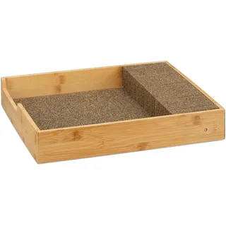 Relaxdays XL Messer-Schubladeneinsatz braun 1 St.