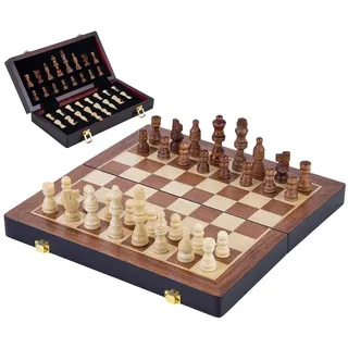 Engelhart NoName Schaakspel Hout Opklapbaar 38,5x38,5x5,8cm