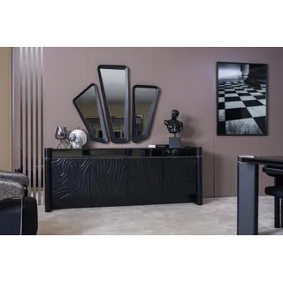 Sideboard 3x Spiegel Anrichte Luxus Garnitur Kommode Holz Kommoden Modern