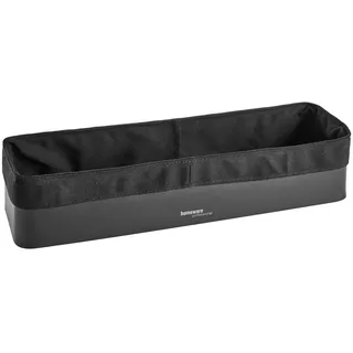 Homeware Profession. Brotkorb , Schwarz , Textil , 3.65 l , rechteckig , 12.5x8.7x43.3 cm , Lfgb , Geschirr, Tischkultur & Serviergeschirr, Brotkörbe