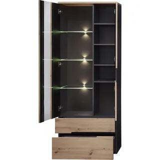 Innostyle Vitrine Vesio , holzfarben , Maße (cm): B: 75 H: 197 T: 38.0