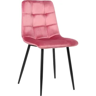 Esszimmerstuhl Tilde Samt - pink - Rosa