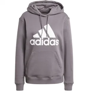 Adidas Damen Essentials Big Logo Regular Fleece Hoodie, Charcoal, XS