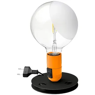 FLOS Tischleuchte Lampadina Orange Designt by Achille Castiglioni, 5W, Innenbereich, 12,5 x 24 cm, F3299075