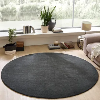 my home Wollteppich »Gabbo Natur, Handgefertigt, Teppich, reine Wolle, meliert« rund 14 mm Höhe besonders weich und dicht