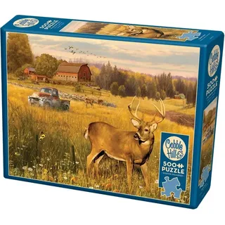 Cobble Hill Puzzle 500 Teile - Deer Field Natur Landschaft