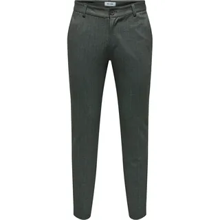 ONLY & SONS Anzughose »ONSMARK SLIM 02093 HERRINGBONE PANT NOOS«, schwarz