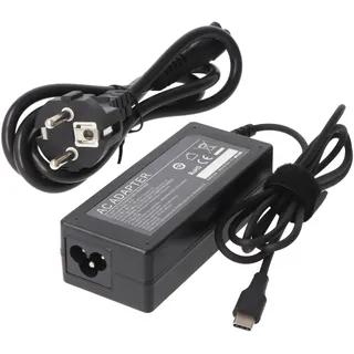 AccuCell USB-C Ladegerät für Laptop mit USB-C Ladebuchse AC Adapter 65W