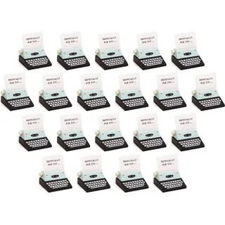 Set mit 20 Schreibmaschinen-Fotohalter (schwarz)