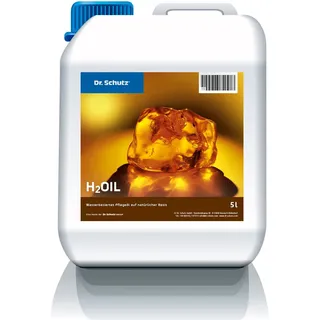Dr. Schutz H2Oil Parkett Öl wasserbasiert 5 L | seidenmatte Optik | Auffrischung aller geölten Holzböden und Parkett, Korkboden | optimaler Schutz | Parkettpflege Parkett Öl