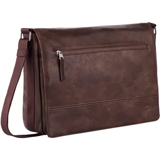 CAMEL ACTIVE Umhängetasche mit Laptopfach Traces Messenger Bag Brown braun