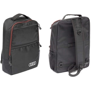 Audi 4KE071156A Tasche Rucksack Querträgertasche Elektroroller Ringe Logo Sling Bag, schwarz