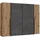 Schwebetürenschrank Narago 270 x 210 x 61 cm Braun/Grau