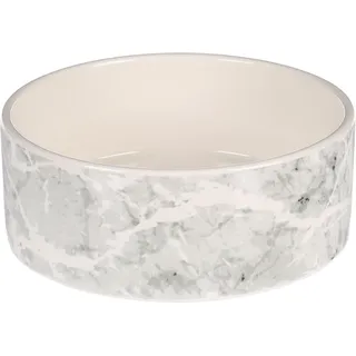 Futter- UND TRINKNAPF Hund Marmi Keramik GRAU RUND 900ML 16,5x6,5CM