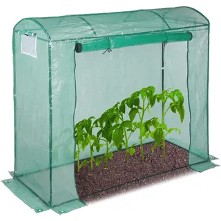 Relaxdays Tomatenhaus Stahl Grün Folie 1 mm 1,6 m2