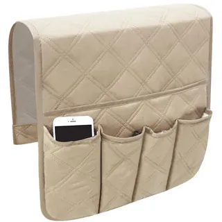 IPENNY Sofa Armlehne Organizer Couch Stuhl Aufbewahrungstasche Hängende Polyester Speicherbeutel für Handy Buch Stifte Zeitschrift und TV Fernbedienung