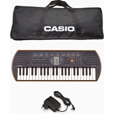 CASIO Home-Keyboard »Mini-Keyboard SA-76«, (Set, Inkl. Netzteil und Tasche), bunt