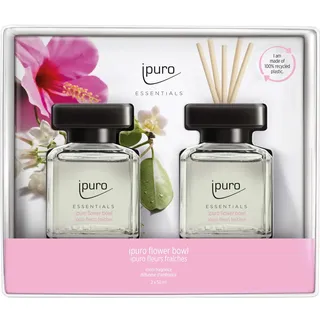 ipuro Flower Bowl Raumduft Set 2 x 50 ml rosa