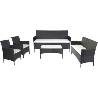 Mendler Halden Loungeset anthrazit/creme