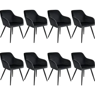 Marilyn 8 St. Samt schwarz/schwarz