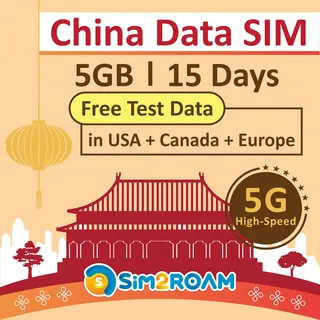 SIM-Karte nur für China-Daten|15Tage,Festlandchina und Macao|5GB5G/4G-Hochgeschwindigkeits-Internetdaten|uneingeschränkter Internetzugang, Unterstützung für Google,Facebook,WhatsApp,Instagram und mehr
