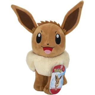 Jazwares Pokemon Eevee 20 cm Braun/Weiß