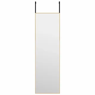 Türspiegel Golden 30x100 cm Glas und Aluminium - Gold