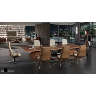 Büro Büromöbel Tische Besprechungs Konferenztische Einrichtung Tisch 360cm neu - Braun