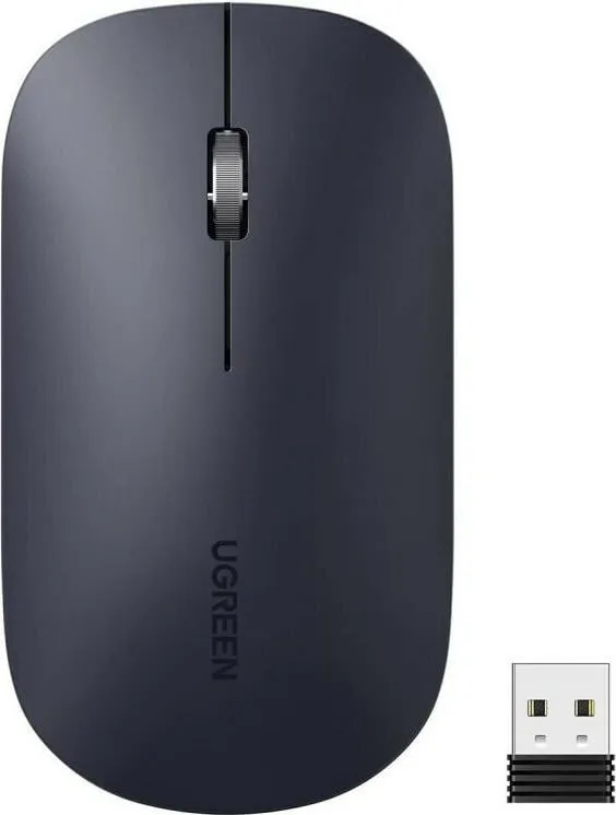 Bild von Wireless mouse MU001 Kabellos Maus Grau