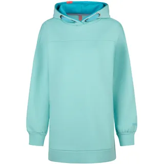 Kapuzenpullover SALZHAUT "Hoodie TIEKE", Damen, Gr. M, blau (aqua), Obermaterial: 80% Baumwolle CO. 20% Polyester PES., Pullover Kapuzenpullover