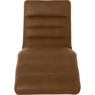 W.Schillig Relaxliege daily dreams Leder 75 x 91 x 170 cm Braun mit Kissen