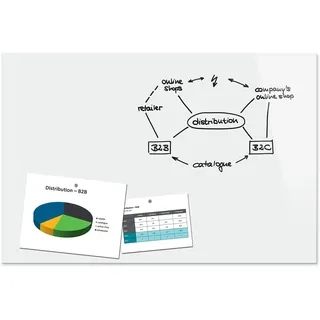 Sigel Be!Board® Glas-Magnettafel 90,0 x 60,0 cm weiß