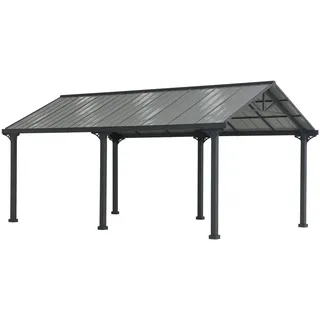 Sunjoy Carport 610 x 3,67 m grau