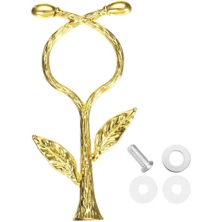 QUARKZMAN 1 Etagen Kuchen Tablett Ständer Griff Metall Kuchen Ständer Halter Cupcake Dessert Teller Hardware Befestigung Griff Ständer für Hochzeit Party Festival Kuchen Teller, Gold (Wein)