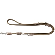 Bild von Round & Soft Hunting Verstellbare Führleine für Hunde, rund, Leder, weich, robust, 1,0 x 200 cm, oliv