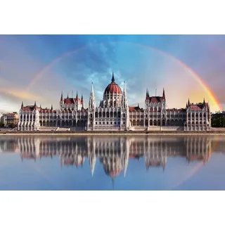 Papermoon »Kathedrale mit Regenbogen«, bunt,