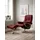 Relaxsessel Mayfair Mikrofaser 92 x 103 x 79 cm rot mit Schlaffunktion