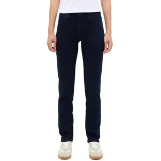5-Pocket-Jeans MUSTANG "Style Crosby Relaxed Slim", Damen, Gr. 29, Länge 32, blau (super schwarz), Denim/Jeans, Obermaterial: 78% Baumwolle, 21% Polyester, 1% Elasthan, slim fit, Jeans 5-Pocket-Jeans